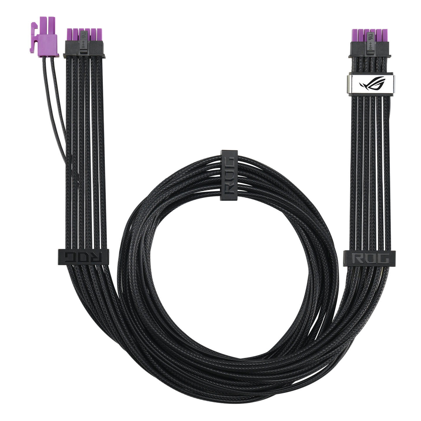 Кабель живлення для відеокарти Asus ROG Equalizer 12V-2x6 ATX 3.1 & PCIe 5.1 Black (90YE00BN-B0QA00)